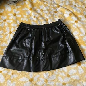 Black Forever 21 pleather skirt